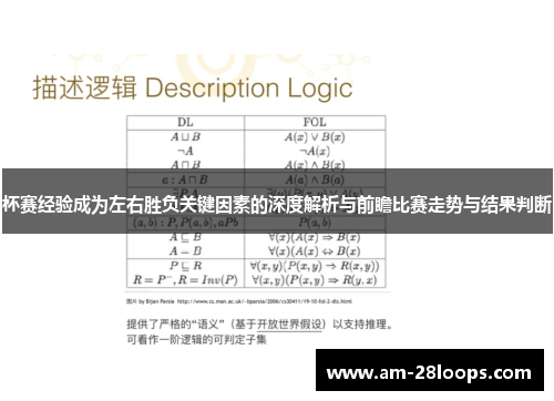 杯赛经验成为左右胜负关键因素的深度解析与前瞻比赛走势与结果判断
